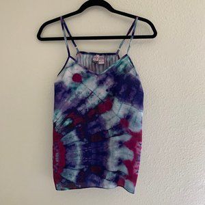 Love on a Hanger | Blue, purple, wine tie dyed tan
